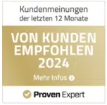 ProvenExpert – Von Kunden empfohlen 2024